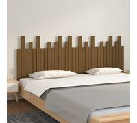 vidaXL Wall Headboard Honey Brown 204x3x80 cm Solid Wood Pine