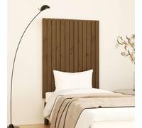 Vidaxl Wall Headboard Honey Brown 82.5X3X110 Cm Solid Wood Pine