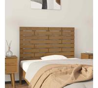 vidaXL Wall Headboard Honey Brown 96x3x63 cm Solid Wood Pine UK HOT