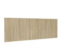 Vidaxl Wall Headboard Sonoma Oak 240X1.5X80 Cm Engineered Wood, Brown