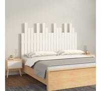 vidaXL Wall Headboard White 127.5x3x80 cm Solid Wood Pine