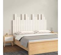vidaXL Wall Headboard White 127.5x3x80 cm Solid Wood Pine UK HOT