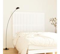 Vidaxl Wall Headboard White 140X3X110 Cm Solid Wood Pine, White