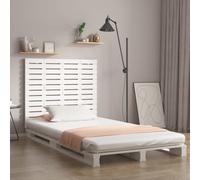 vidaXL Wall Headboard White 141x3x91.5 cm Solid Wood Pine