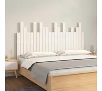vidaXL Wall Headboard White 146.5x3x80 cm Solid Wood Pine