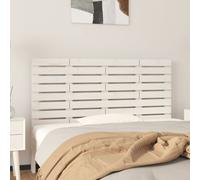 vidaXL Wall Headboard White 156x3x63 cm Solid Wood Pine