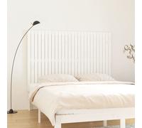 vidaXL Wall Headboard White 166x3x110 cm Solid Wood Pine