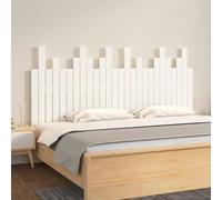 vidaXL Wall Headboard White 166x3x80 cm Solid Wood Pine, White