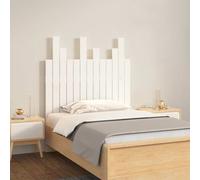vidaXL Wall Headboard White 82.5x3x80 cm Solid Wood Pine
