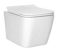 vidaXL Wall-Hung Toilet Ceramic White