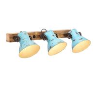 vidaXL Wall Lamp 25 W Distressed Blue 65x25 cm E27
