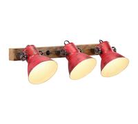 vidaXL Wall Lamp 25 W Distressed Red 65x25 cm E27