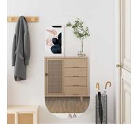 vidaXL Wall Mirror 40x90 cm Glass Oval UK