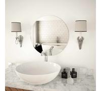 vidaXL Wall Mirror 50 cm Round Glass