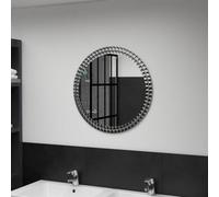 vidaXL Wall Mirror 60cm Tempered Glass Cosmetic Bathroom Makeup Vanity Decor