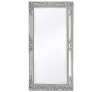 vidaXL Silver Baroque-Style Hanging Wall Mirror 100 x 50cm