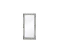 vidaXL Wall Mirror Baroque Style 100x50 cm Silver Hanging Vanity Glass Antique