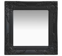 vidaXL Wall Mirror Baroque Style 40x40 cm Black