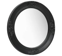 vidaXL Wall Mirror Baroque Style 50 cm Black Hanging Mirror Antique Mirror