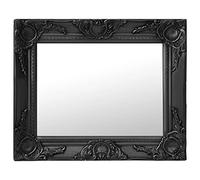 vidaXL Wall Mirror Baroque Style 50x40 cm Black