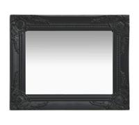 vidaXL Wall Mirror Baroque Style 50x40 cm Black