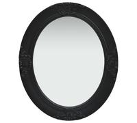 vidaXL Wall Mirror Baroque Style 50x60 cm Black