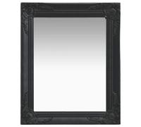 vidaXL Wall Mirror Baroque Style 50x60 cm Black