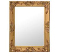 vidaXL Wall Mirror Baroque Style 50x60 cm Gold Hanging Mirror Bathroom Mirror