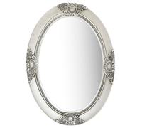 Vidaxl Wall Mirror Baroque Style 50X70 Cm Silver