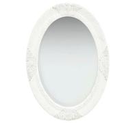 Vidaxl Wall Mirror Baroque Style 50X70 Cm White