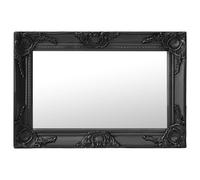 vidaXL Wall Mirror Baroque Style 60x40 cm Black