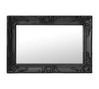 vidaXL Wall Mirror Baroque Style 60x40 cm Black Hanging Mirror Antique Mirror