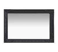 vidaXL Wall Mirror Baroque Style 60x40 cm Black Hanging Mirror Antique Mirror