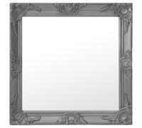 vidaXL Wall Mirror Baroque Style 60x60 cm Black
