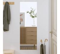 vidaXL Wall Mirror Bathroom Hallway Bedroom Home Decoration Hanging Wall-mounted Vanity Make up Cosmetic Mirror 40x100 cm Glass Rectangle