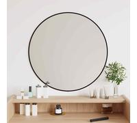 vidaXL Wall Mirror Black 脴 60 cm Round NEW