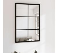 vidaXL Wall Mirror Black 60x40 cm Metal