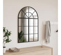 vidaXL Wall Mirror Black 60x90 cm Arch Iron