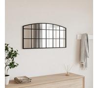Vidaxl Wall Mirror Black 80X40 Cm Arch Iron