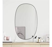 vidaXL Wall Mirror Black 80x50 cm