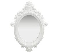 vidaXL Wall Mirror Castle Style 56x76 cm White UK GF0