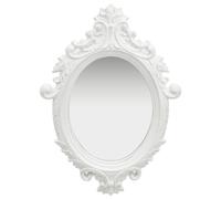 vidaXL Wall Mirror Castle Style 56x76 cm White
