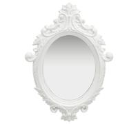vidaXL Wall Mirror Castle Style 56x76 cm White UK GF0