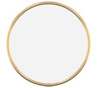 vidaXL Wall-mounted Round Gold Mirror - 20cm Diameter - PVC Framed Glass Bathroom Vanity Decor