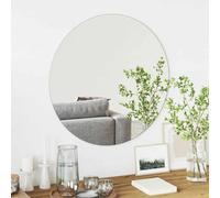 vidaXL Wall Mirror Round Ø 70 cm Tempered Glass