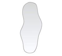 vidaXL Wall Mirror Wardrobe Bathroom Hall Bedroom Home Decoration Hanging Wall-mounted Vanity Make up Cosmetic Mirror Silver 90x40 cm
