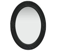 vidaXL Wall Mirror Baroque Style 50x70 cm Black UK NEW