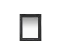 vidaXL Wall Mirror with Ornate Frame - Baroque Style Rectangle Wall-mounted Vanity Dresser - 50x60 cm - Black