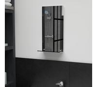 vidaXL Wall Mirror with Shelf 20x40 cm, Tempered Glass Wall-Mounted Bathroom Vanity Mirror 249433