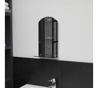 vidaXL Wall Mirror with Shelf 20x40cm Tempered Glass Bathroom Makeup Vanity
